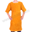 WESTUN/威仕盾 金黄色牛二层皮短袖反穿围裙 W-1846 101cm 1件 销售单位：件